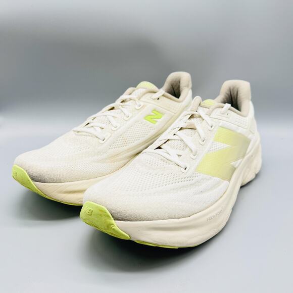 New Balance Shoes Mens 12.5 Ivory Fresh Foam More v4 Max Cushion Running Sneaker main image 8